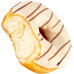 DONUT RING COM RECHEIO SABOR CHOCOLATE BRANCO 24 X 75 G