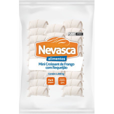 MINI CROISSANT DE FRANGO COM CATUPIRY NEVASCA 38 GR - CAIXA 12 X 1,026 KG