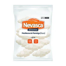 MEDIALUNA DE MANTEIGA (DOCE) NEVASCA 40 GR - CAIXA 8 X 1,00 KG