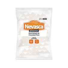 MINI FOLHADO DE CHOCOLATE PRETO NEVASCA 25 GR - CAIXA 10 X 1,014 KG